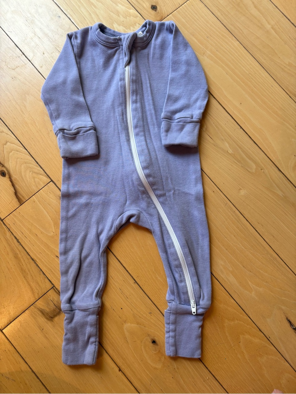 Parade GOTS Organic Cotton Sleeper in periwinkle size 3-6 month